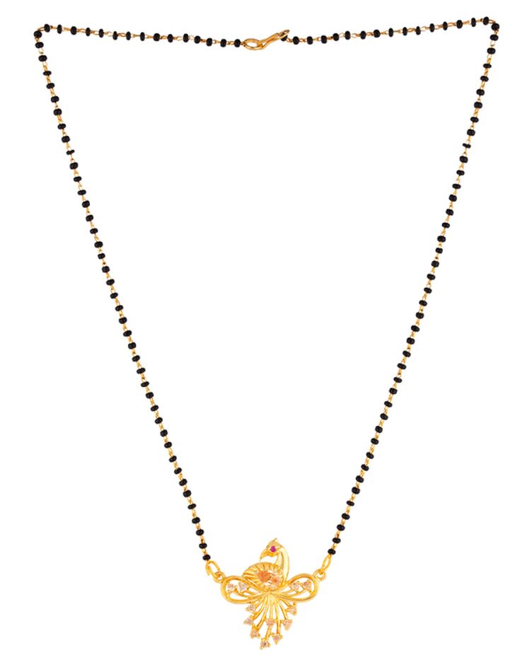 mayur peacock motif mangalsutra 1